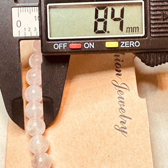 Rose Quartz Crystal Stretchy Bracelet Genuine Stones EUC Great Stretch - Picture 6 of 10